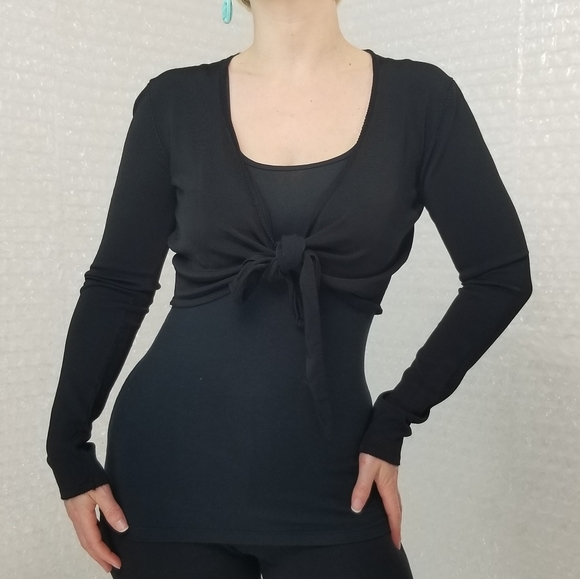 Vintage Tops - 1990s Cejon crop wrap top